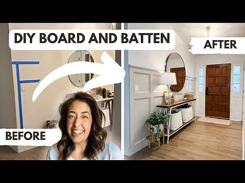 Beginner Board and Batten Wall DIY Tutorial - Box Molding Step by Step!