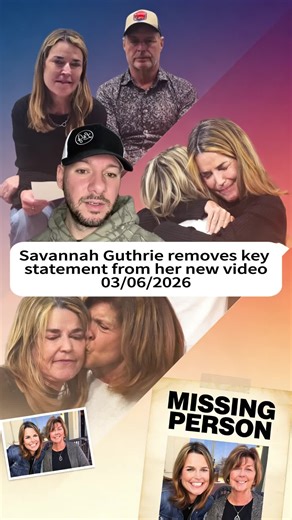 In Savannah Guthrie‘s video, you will notice something else that she removed. She finally removed the statement about her mom being ripped from her bed in the middle of the night! This confirms what I said prior. She was probably not allowed to put that information out there and once she did, Investigator is probably urged her to remove it.#nancy #nancyguthrie #trending #savannahguthrie #video