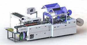 [Hot Item] Auto Card Dispenser High Speed Greeting Cards Friction Feeder Plastic Film Heat Sealing Packaging Machine