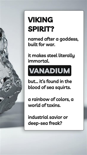 Vanadium: The Deep-Sea Freak of the Periodic Table