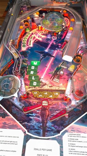 Future World (1978) Remake Pinball VR ⚡ | Warp-Speed Rail Loops Sequence