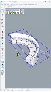 SketchUp Tutorial: The Fastest Way to Design a Curved Sofa Using the Bevel Plugin! #sketchup