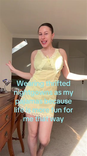 Adds a little whimsy to my mornings and makes me feel like I’m living in a movie🧚‍♀️ #ootd #nightgown #whimsy #maincharacter