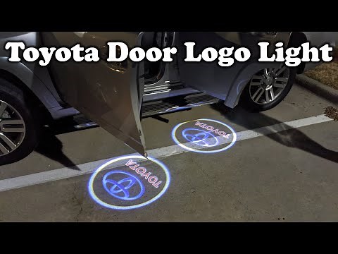Toyota logo door projection light installation | Toyota Shadow light