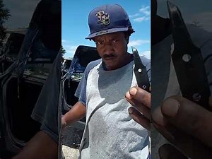 how to remove a back glass or back windshield in the junk yard in under 5 minutes