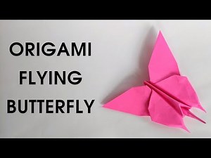 Origami FLYING BUTTERFLY | How to make a paper flying butterfly