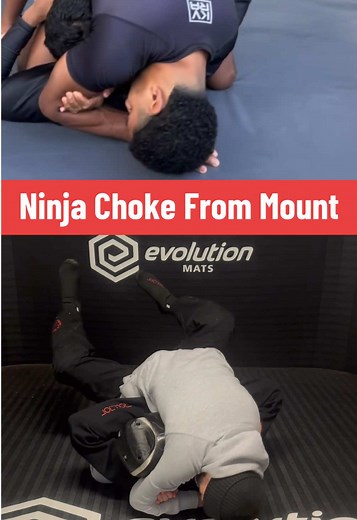 Ninja Choke From Mount: BJJ Techniques Explained