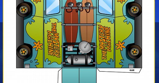 Scooby Doo Mystery Machine Craft