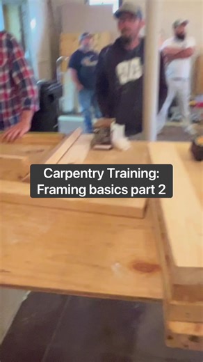 Carpentry Training: basic framing part 2. #shorts, #remodel, #construction, #fyp | The Home Building and Remodeling Show