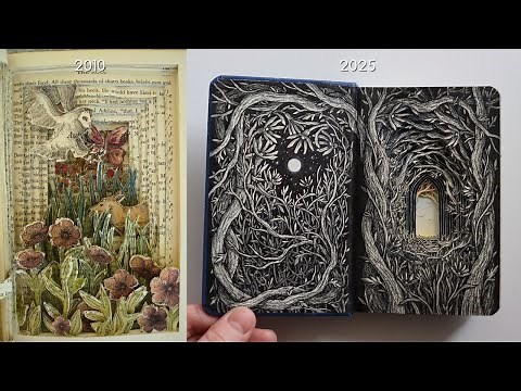 15 years of carving books | How experimenting brought me to Altered Books