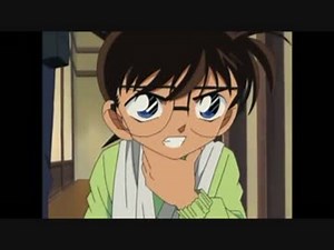 風邪で声が出せずにジェスチャー伝達するコナンくん
