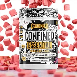 CONDEMNED Labz Confined EAA + BCAA | Intra or Post Workout Muscle Recovery & Hydration | Full Spectrum Amino Acids + Electrolytes | 30 Servings (Pink Stardust)