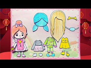 Making Toca Boca paper dolls on New Year's Day, simple and cute ( Tho Bong)