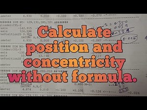 position formula, concentricity formula. gd&t.
