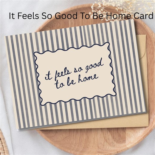Good to be Home Card, New Home Printable Housewarming Card (Digital Download)