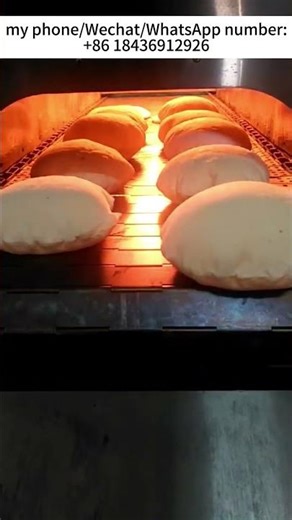 Automatic Arabic Flatbread Tunnel Oven Roti Chapati Naan Maker Pita Bread Making Machine #machine