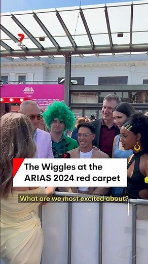 The Wiggles at the ARIAS 2024 red carpet