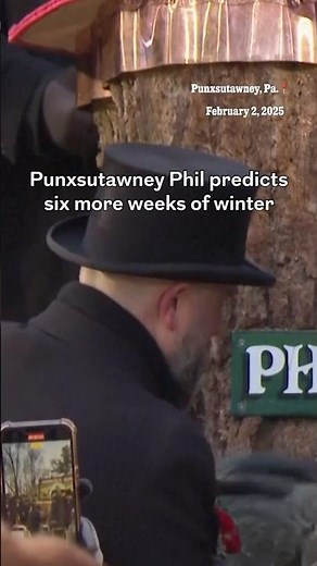 Punxsutawney Phil predicts six more weeks of winter