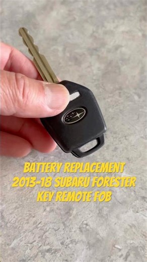 Replacing the key fob remote battery of my 2013-2018 SJ Subaru Forester