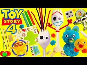 Toy Story 4 DIY Forky Make Your Own - Videos For Kids