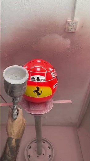 CLEAR-COATING MICHAEL SCHUMACHER'S 2000 F1 HELMET - SCUDERIA FERRARI