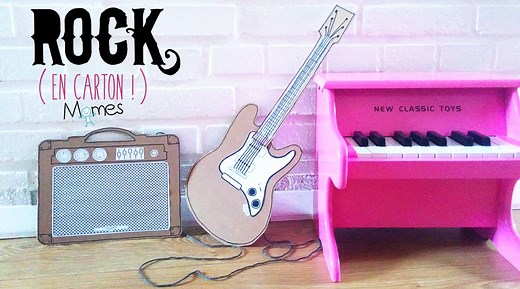 Cette activité cartonnée va ravir les enfants fans de rock’n’roll
