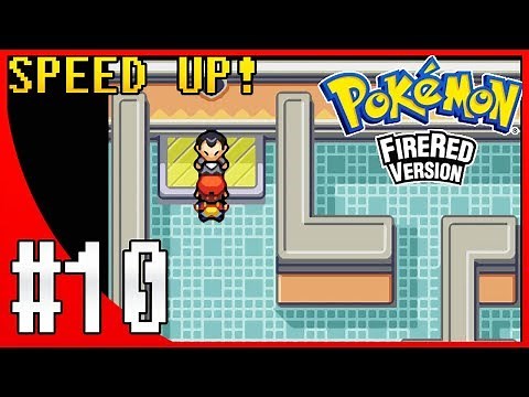 Pokemon FireRed Walkthrough Part 10: Viridian City & Gym Leader Giovanni (SPEED UP!)
