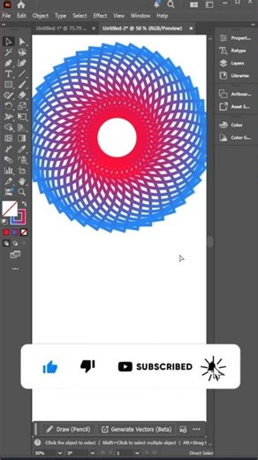Adobe Illustrator flowers 🌺 Design
