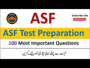 ---✈️ ASF Test Preparation 2025 | Airport Security Force Written Test Complete Guide | ASF MCQs