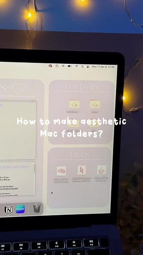 Here’s a tutorial to get cute aesthetic folder icons on your Mac 💌 Follow for more tips! #macfoldericons #aestheticmacbook #foldericons #howtochangefoldericon
