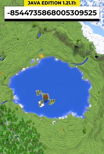 Coolest pillager outpost lake seed in Minecraft | Epic spawn location