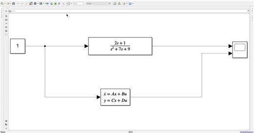使用Simulink的传递函数与状态空间方程模块对控制系统进行仿真