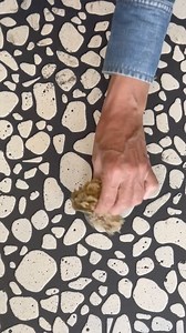 273 reactions · 11 shares | Who knew throwing paint around could be so rewarding?? We incorporated a “fly specking” technique to add some realistic looking texture to this floor finish featuring our fun Terrazzo Tile stencil. Want to give it a try? Save this post and find the full tutorial on our website How to Stencil blog. 﫶 | Royal Design Studio Stencils/Modello Designs | Facebook