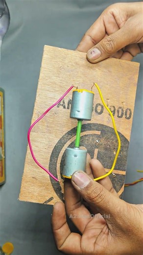 Free Energy Generator Using 2 DC Motor 😱 | Science Experiment #trend #experiment