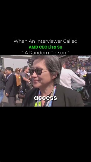 “Random Person Interview Goes Viral — It Was AMD CEO Lisa Su” #amd #amdprocessor #motivation #money