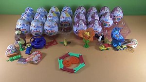 Kinder Surprise Eggs Unboxing by Surprise Tube
