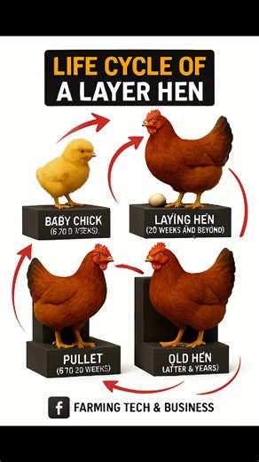 Life Cycle of A Layer Hen #layerlife #chickenjourney #FarmSmart | Farming Tech& Business