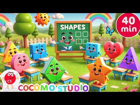 Shape World for Kids | Circle, Square, Triangle Song