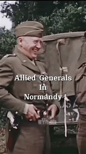 Patton and Monty in Normandy 1944 #ww2 #ww2history #patton #monty