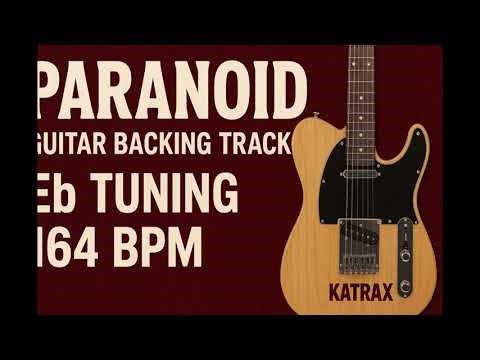 Black Sabbath - Paranoid - Guitar Backing Track - Eb Tuning (with vocals) - 164BPM