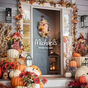 174K views · 3.9K reactions | Deck out your porch in seasonal faves like hay bales and scarecrows, plus exclusive décor.  | Michaels Stores | Facebook
