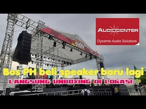 audio center kla 12a line array unboxing di venue