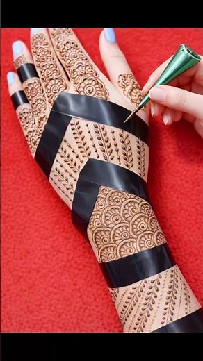 Easy Back Hand Mehendi Design for Beginners | Stylish & Simple