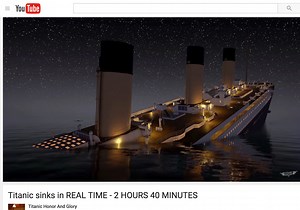 Animation shows the Titanic sink in real-time