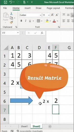 Multiply two Matrix In Excel | How to Use the MMULT Function in Excel | EXCEL