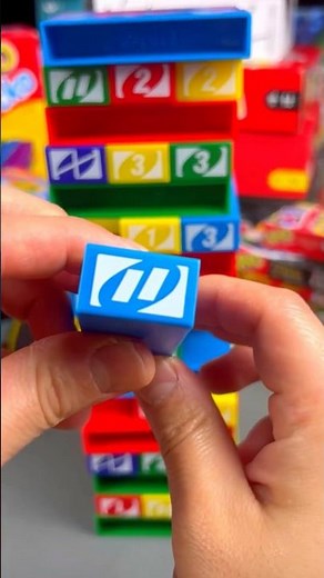 Uno + Jenga works better than expected in Uno Stacko! #uno #familygames