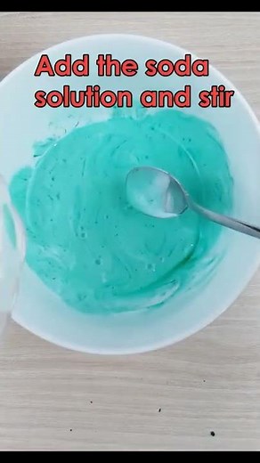 How to make slime with PVA glue and baking soda. full tutorial on @mylittlecrafts #shorts #slime