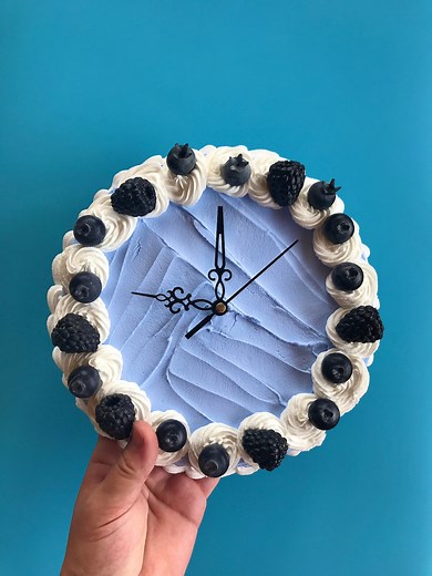 Cake Clock/ Decorative Wall Clock/ Y2k Aesthetic Home Decor/ Cute Cake Home Accent/ Faux Cake/ Dummy Cake/ Unique Colorful Home Decor - Etsy