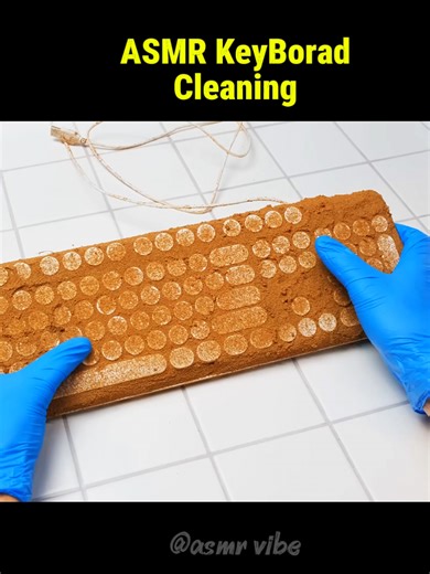 Satisfying Keyboard Cleaning ASMR Experience