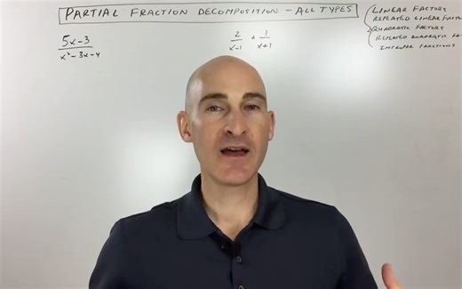 Partial Fraction Decomposition All Types（部分分式分解）